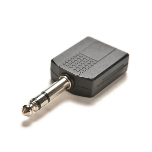 1a0ce80f42b22cb143d7a09defbc59a8.webp 6.35mm Stereo Audio Splitter Adapter 1 Male to 2 Female Jack Connector
