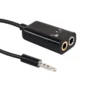 3.5mm Audio Splitter Adapter Male to Dual Female Jack Headphone Mic AUX Connector