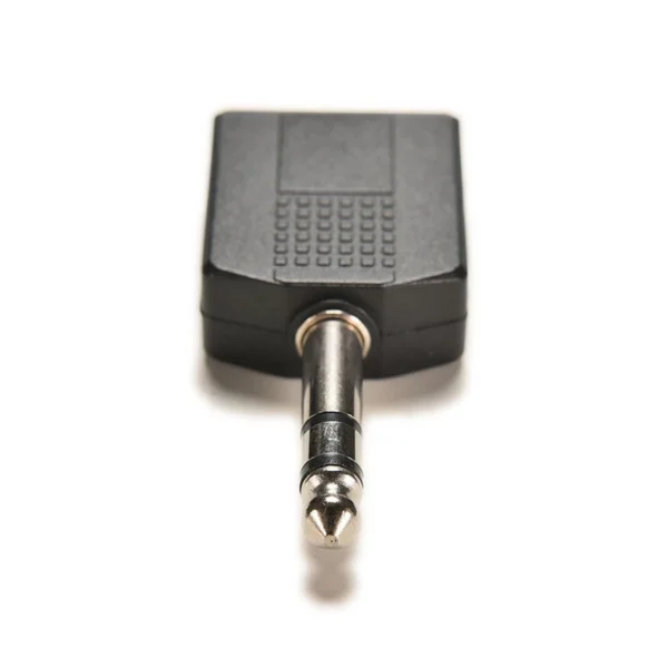 6.35mm Stereo Audio Splitter Adapter 1 Male to 2 Female Jack Connector