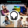 Wired Stereo Over-Ear Monitor Headphones 50mm Driver 6.5mm Plug Studio Recording Music Headset
