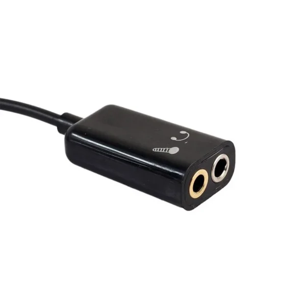 3.5mm Audio Splitter Adapter Male to Dual Female Jack Headphone Mic AUX Connector