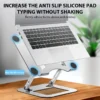 S04a4f2c0a7bb4d37948c54a59b082174V.webp XMSJ Adjustable Laptop Stand Carbon Steel Foldable Notebook Holder for 11-17 Inch Devices