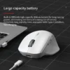 Lenovo Ergonomic Wireless Mouse Rechargeable Dual-Mode Bluetooth/2.4G Long Battery Life Comfort Grip Mouse for Office and Gaming