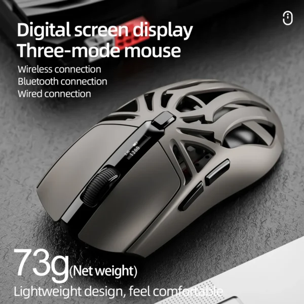 SmailWolf RS8 Wireless Gaming Mouse Bluetooth 2.4G Triple Mode 10000 DPI 1000Hz Lightweight
