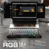 Attack Shark X66 Wireless Mechanical Gaming Keyboard Gasket Mount RGB Backlit PBT Keycaps Volume Knob