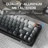 Attack Shark X66 Wireless Mechanical Gaming Keyboard Gasket Mount RGB Backlit PBT Keycaps Volume Knob