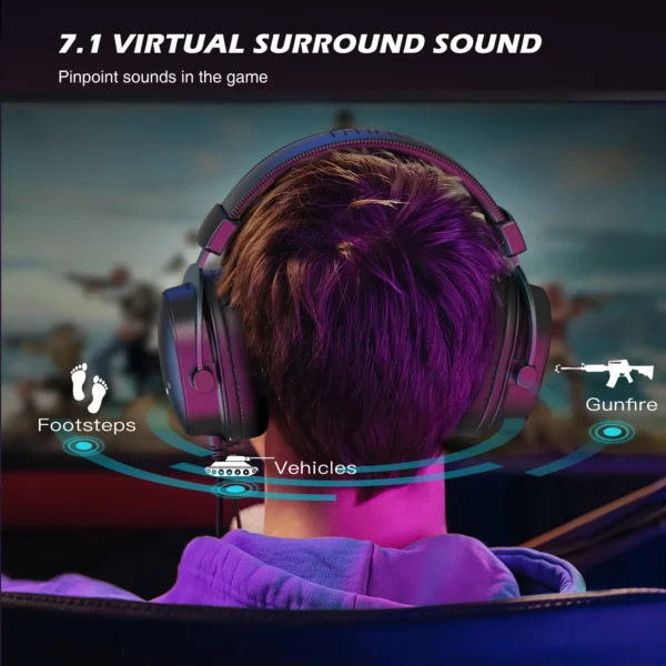 Sdb597dd0932045f1acac0d3a28056180J.webp FIFINE H9 Gaming Headset 7.1 Surround Sound USB 3.5mm with Volume Control & Mute Switch