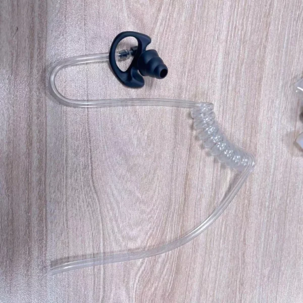 1 Pair Triple Flange Noise Reduction Earbuds for Shooting Concert Two-Way Radio Black