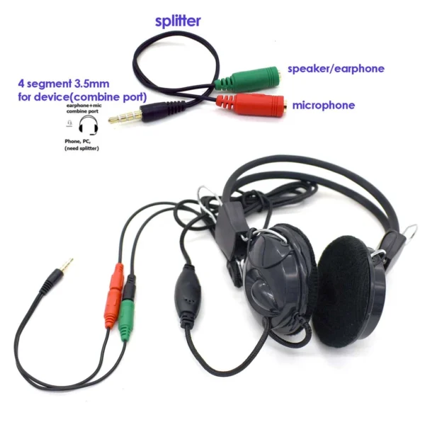 d9cb7c4682b88028ff1c245de481dbd2.webp Wired Earphone Headset with Microphone 3.5mm Audio Jack for PC Computer Online Meeting Call