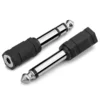 3.5mm to 6.35mm Audio Adapter Mono Male to Female Jack for Piano Microphone Headphone