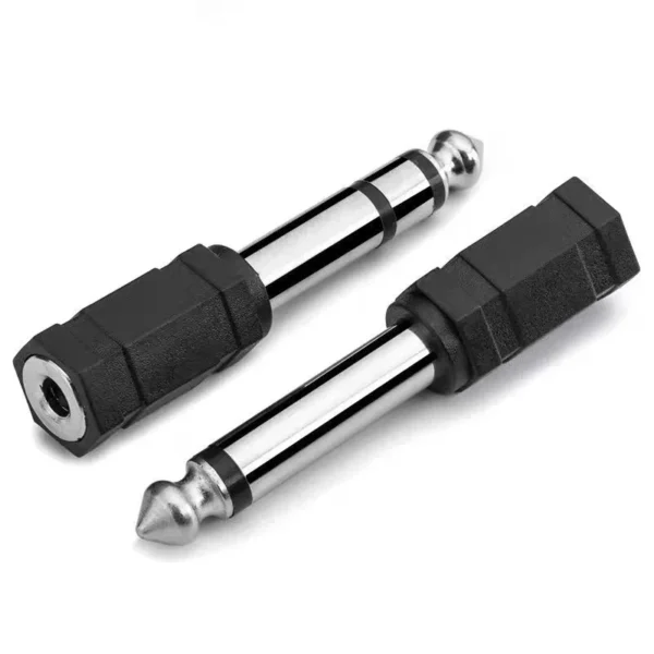 3.5mm to 6.35mm Audio Adapter Mono Male to Female Jack for Piano Microphone Headphone