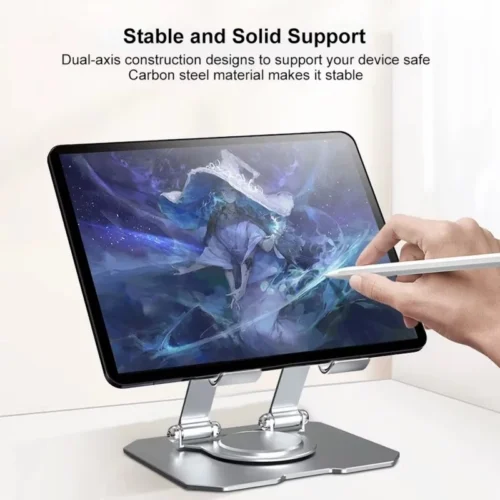 my-11134207-820l7-mlgbgnzrmp6s10.webp Foldable Phone & Tablet Stand Holder Adjustable Desktop Stand for 4-16 Inch Devices