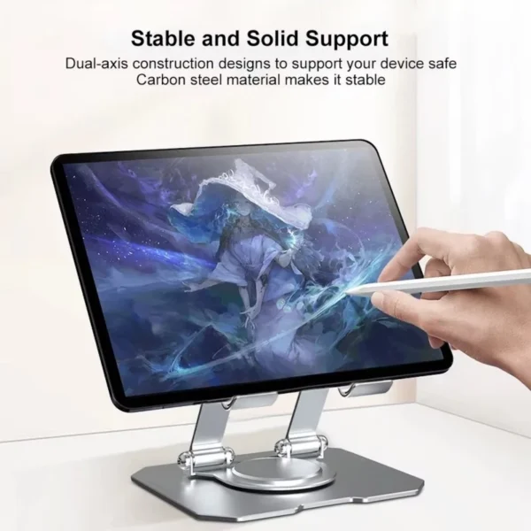 my-11134207-820l7-mlgbgnzrmp6s10.webp Foldable Phone & Tablet Stand Holder Adjustable Desktop Stand for 4-16 Inch Devices