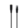 RJ9 to 3.5mm Adapter Cable Telephone Headset to PC Headphone Converter