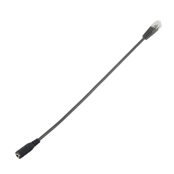 RJ9 to 3.5mm Adapter Cable Telephone Headset to PC Headphone Converter