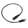RJ9 to 3.5mm Adapter Cable Telephone Headset to PC Headphone Converter