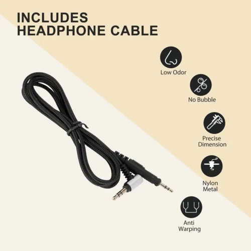 sg-11134201-81ztq-mijpil5zfgg8f7.webp Replacement Headphone Audio Cable for ATH-M50X M40X Compatible Headsets