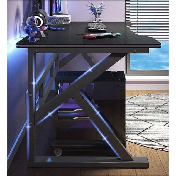 sg-11134201-81zvo-mj2iyatxj2f9d0.webp 120cm Gaming Computer Desk Carbon Fiber Style Anti-Scratch PC Laptop Study Table