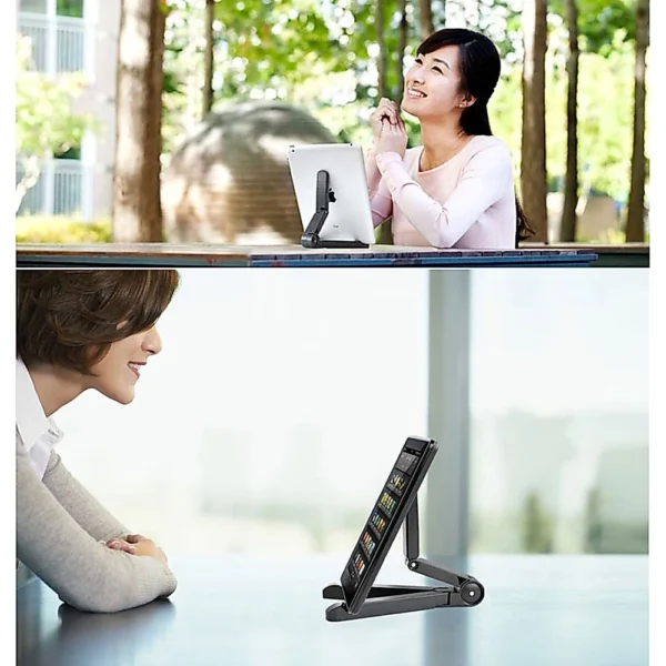Foldable Adjustable Phone & Tablet Stand Holder Desktop Mount for iPhone iPad Mini
