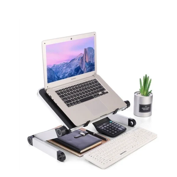 sg-11134201-8260t-mlh8ii0tea6b7a.webp Folding Laptop Bed Table Adjustable Portable Computer Desk Stand Black